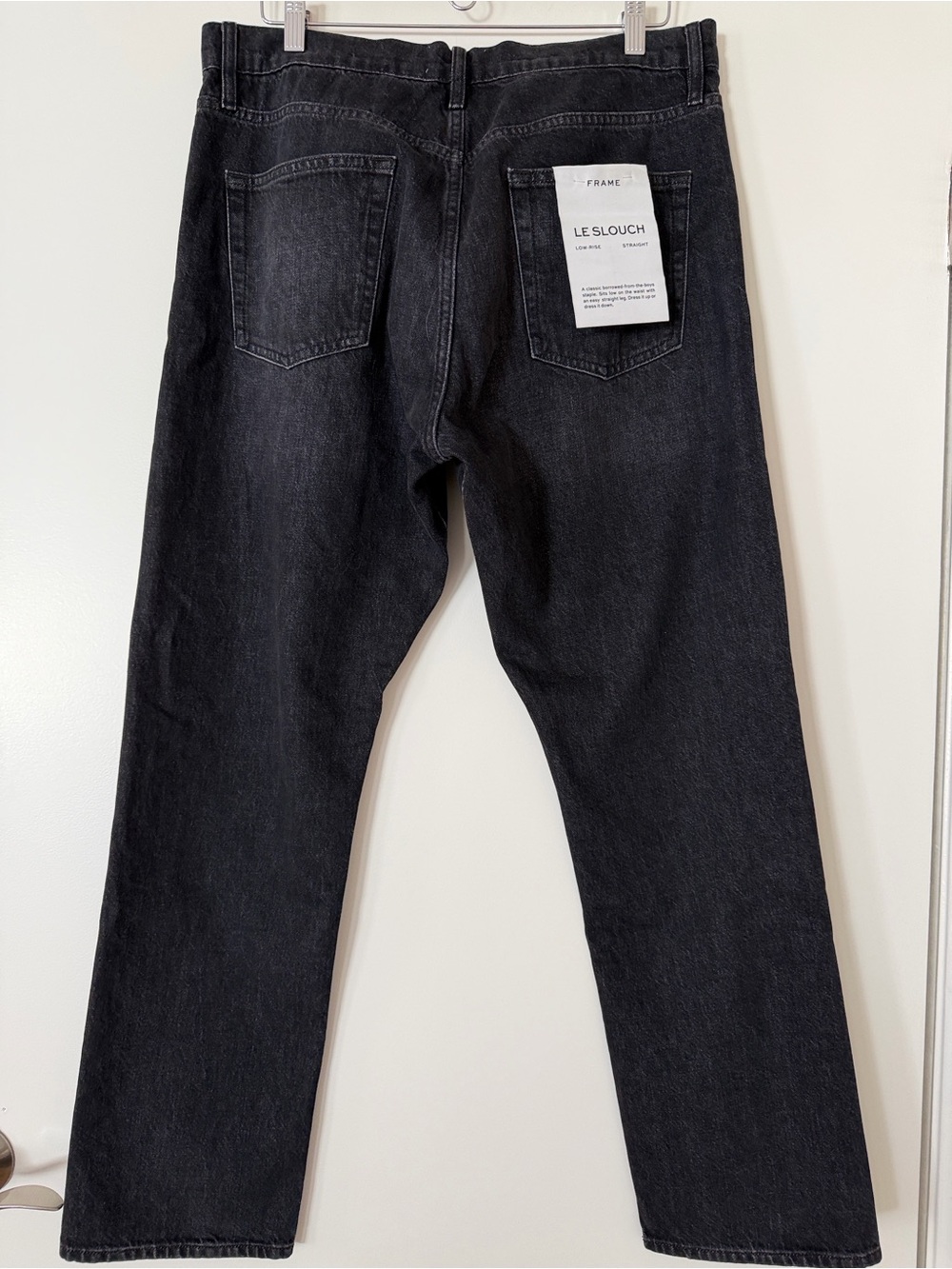 Frame Denim Womens Le Slouch Low Rise Straight-Leg Jeans 100% Cotton Size 30 NWT - Picture 7 of 9
